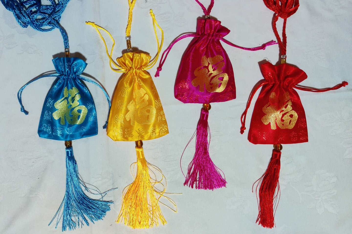 Accrochage de porte monnaie en tissu 9,50x13,00cm