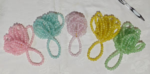Bracelet en résine imitation cristal 8# 5 motifs 仿水晶手链