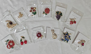 Broche métallique 胸针 2,50 - 4,50cm