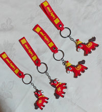 Porte-clés cheval en caoutchouc 4,50x4,50cm