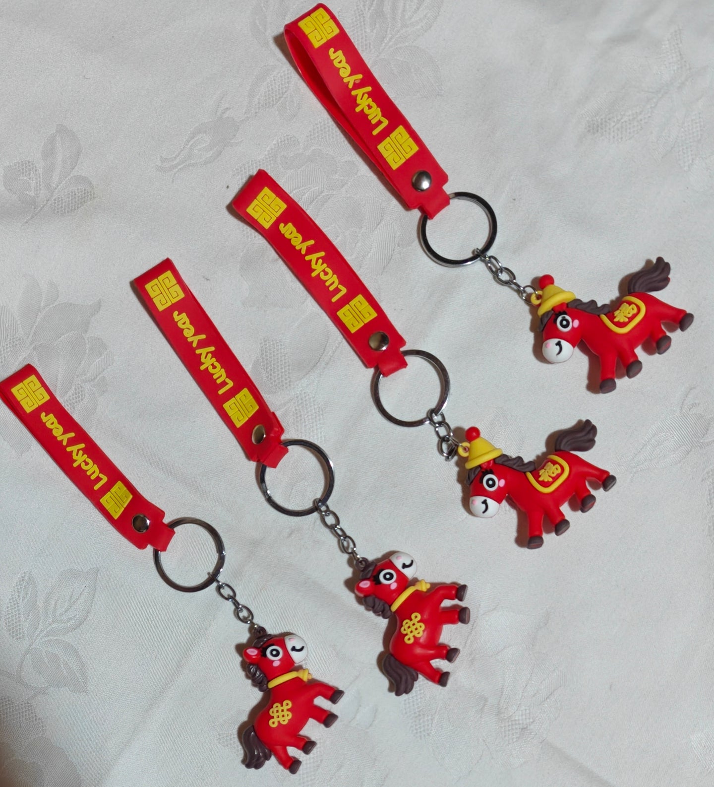 Porte-clés cheval en caoutchouc 4,50x4,50cm