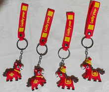 Porte-clés cheval en caoutchouc 4,50x4,50cm