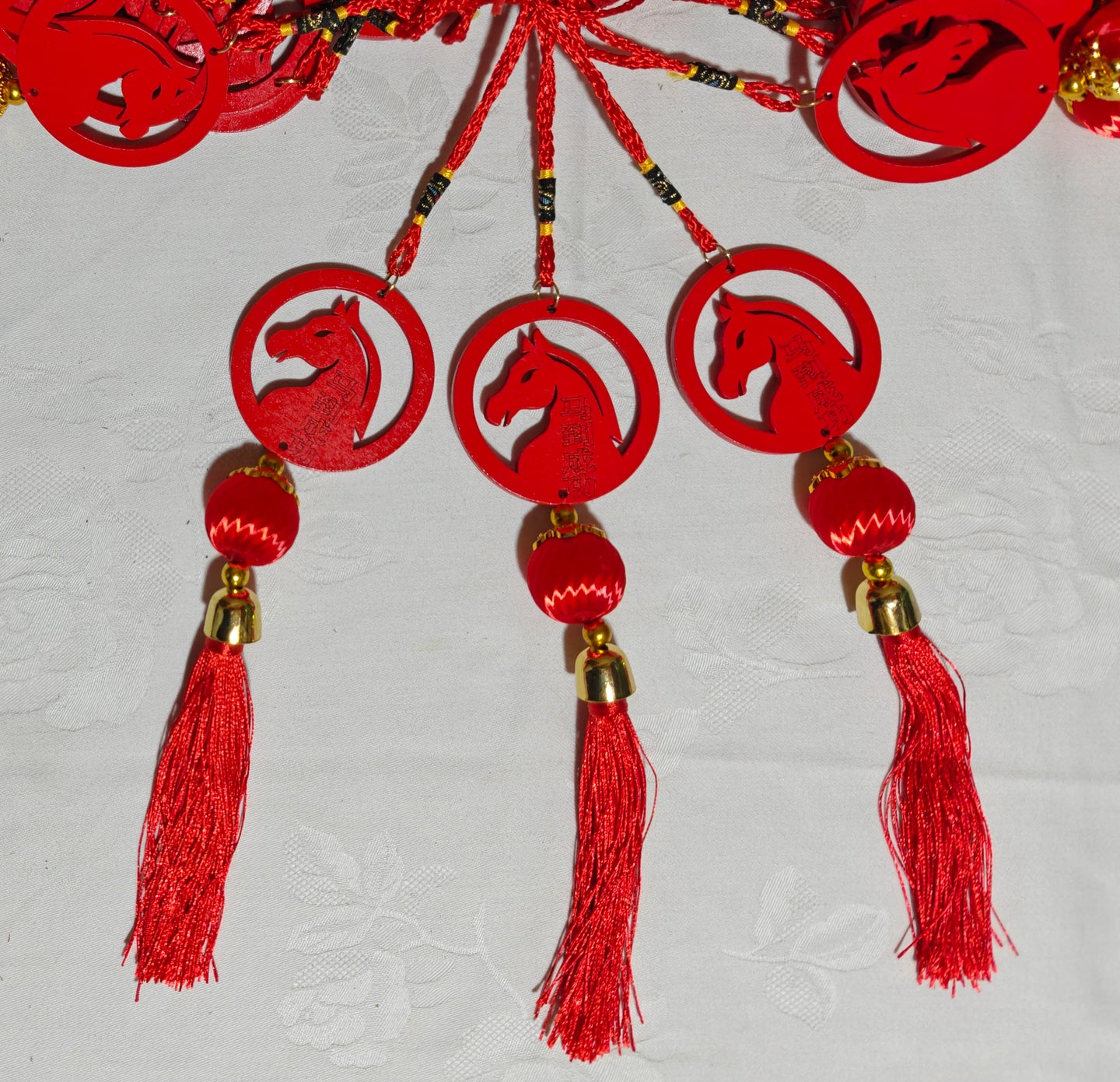 Accrochage de cheval en bois 6,00 x 30,00 cm 