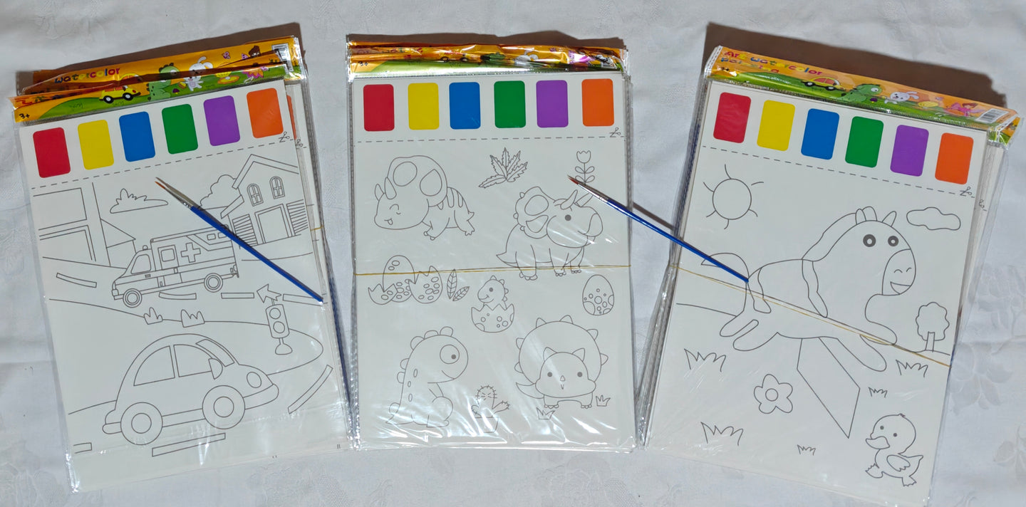 Papier de carton à colorier 21,00x28,50cm