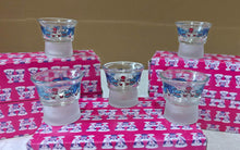 Tasse à saké en verre avec photo homme H: 50mm x 51mm