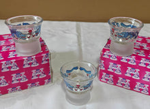 Tasse à saké en verre avec photo homme H: 50mm x 51mm