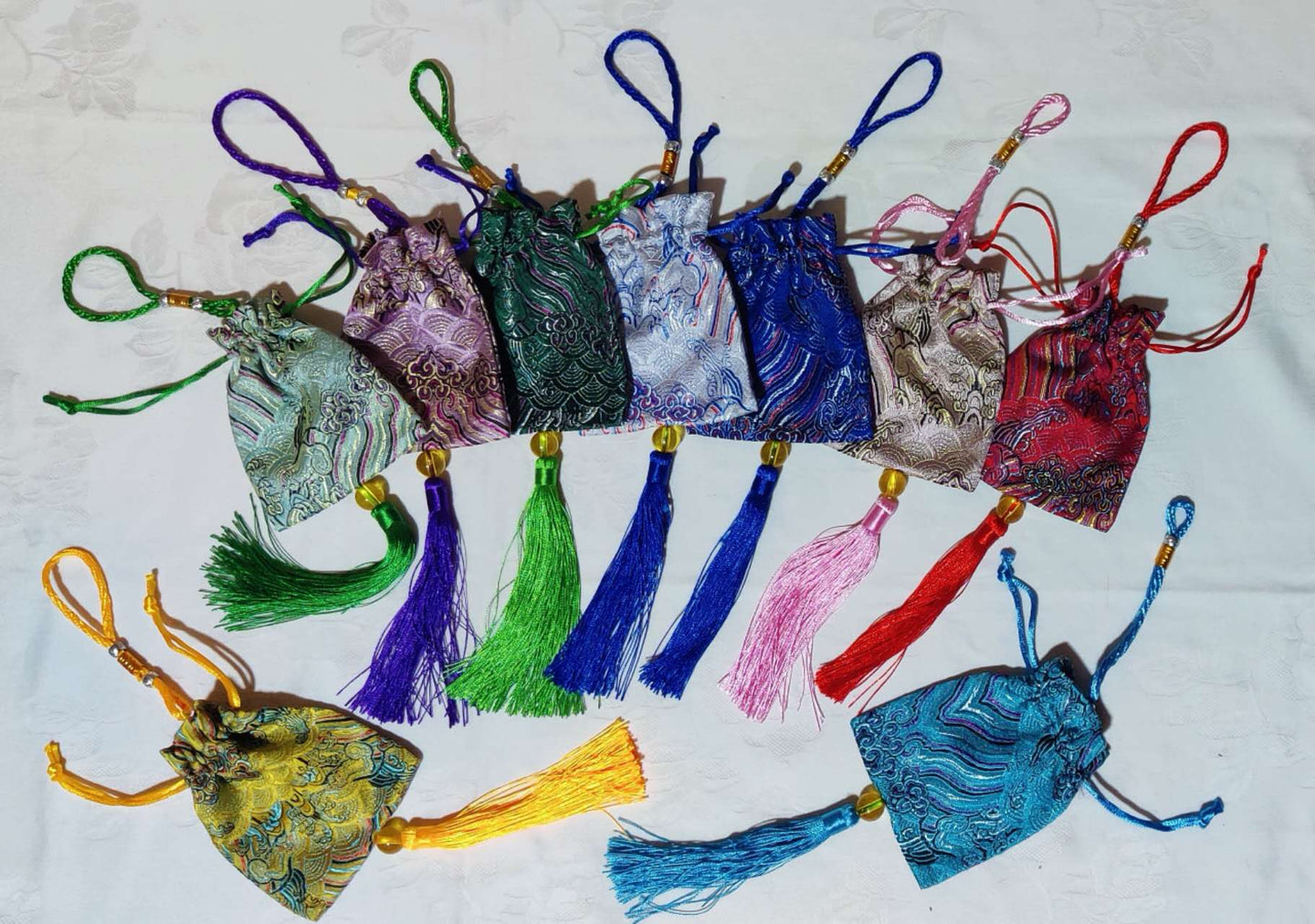 Accrochage de sachet en tissu (9,50 x 11,00 cm)