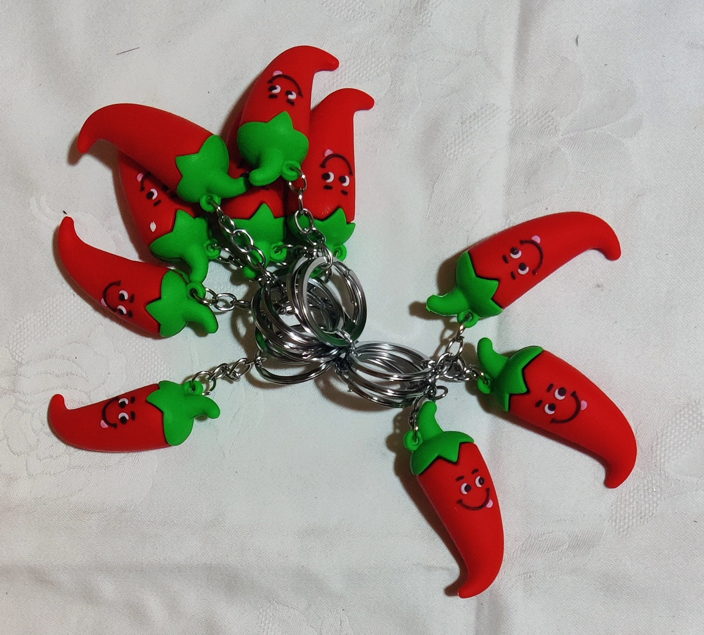 Porte-clés piment rouge (6 x 2,50 cm)