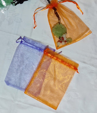 Sachet en tissu à cadeau (13 x 18 cm) - Violet Orange