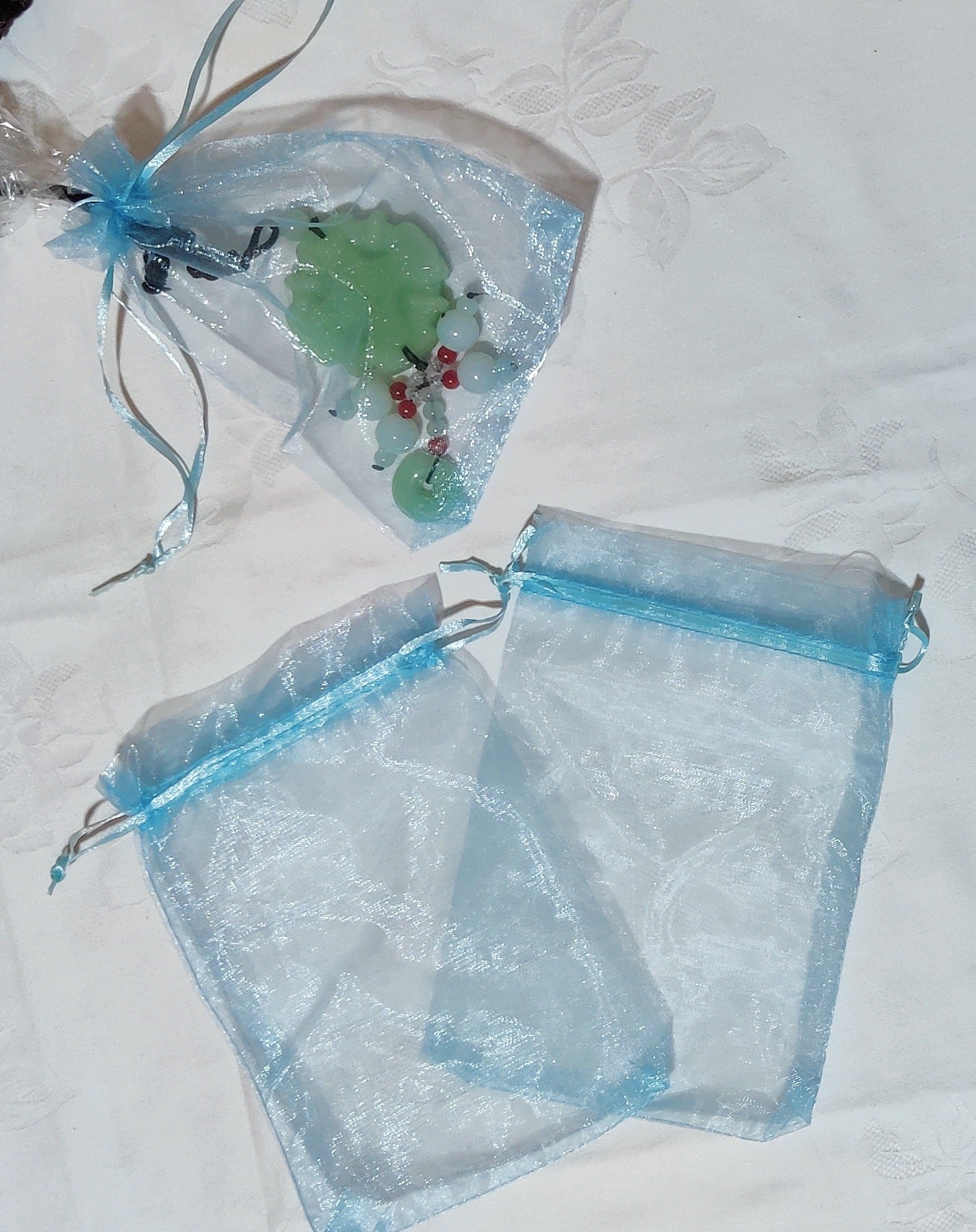 Sachet en tissu à cadeau (13 x 18 cm) - Bleu