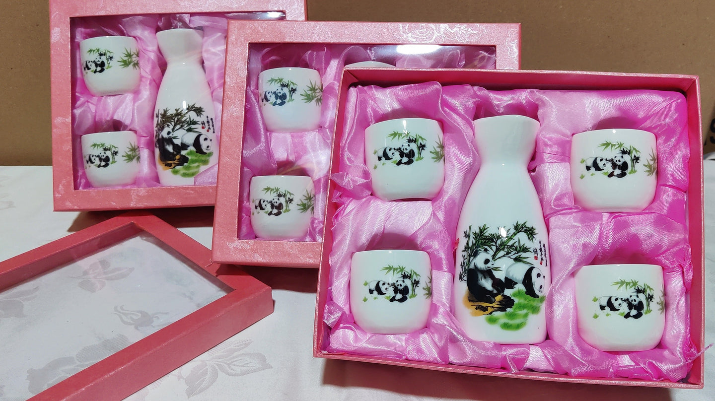 Service et carafe à saké (17,00 x 20,50 cm)