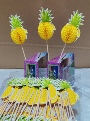Pique à dessert forme d'ananas 14 cm