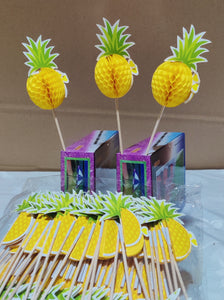 Pique à dessert forme d'ananas 14 cm