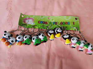 Porte-clés en forme de panda (2,50 x 3,30 cm)