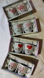 Couples de tasse à café (5,50 x 5,80 cm)