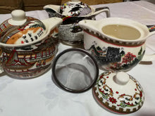 Théière en porcelaine avec paysage 11,50 cm