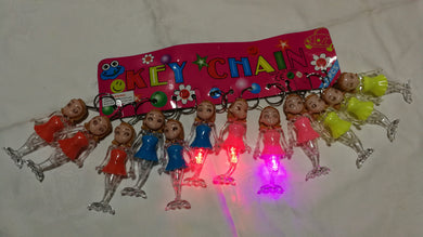 Porte-clés en forme de personnage en plastique (8,50 x 3,50 cm)
