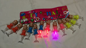 Porte-clés en forme de personnage en plastique (8,50 x 3,50 cm)