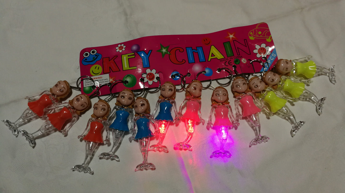 Porte-clés en forme de personnage en plastique (8,50 x 3,50 cm)