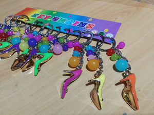 Porte-clés talons en plastique