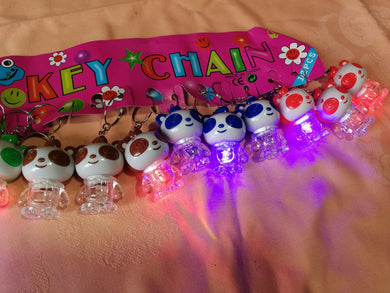 Porte-clés panda en plastique (3,00 x 4,50 cm)