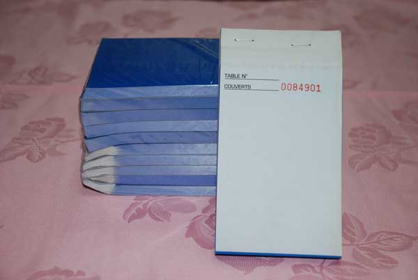 Carnet de commande 2 plis (80 x 150 mm)