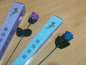 Rose en plastique