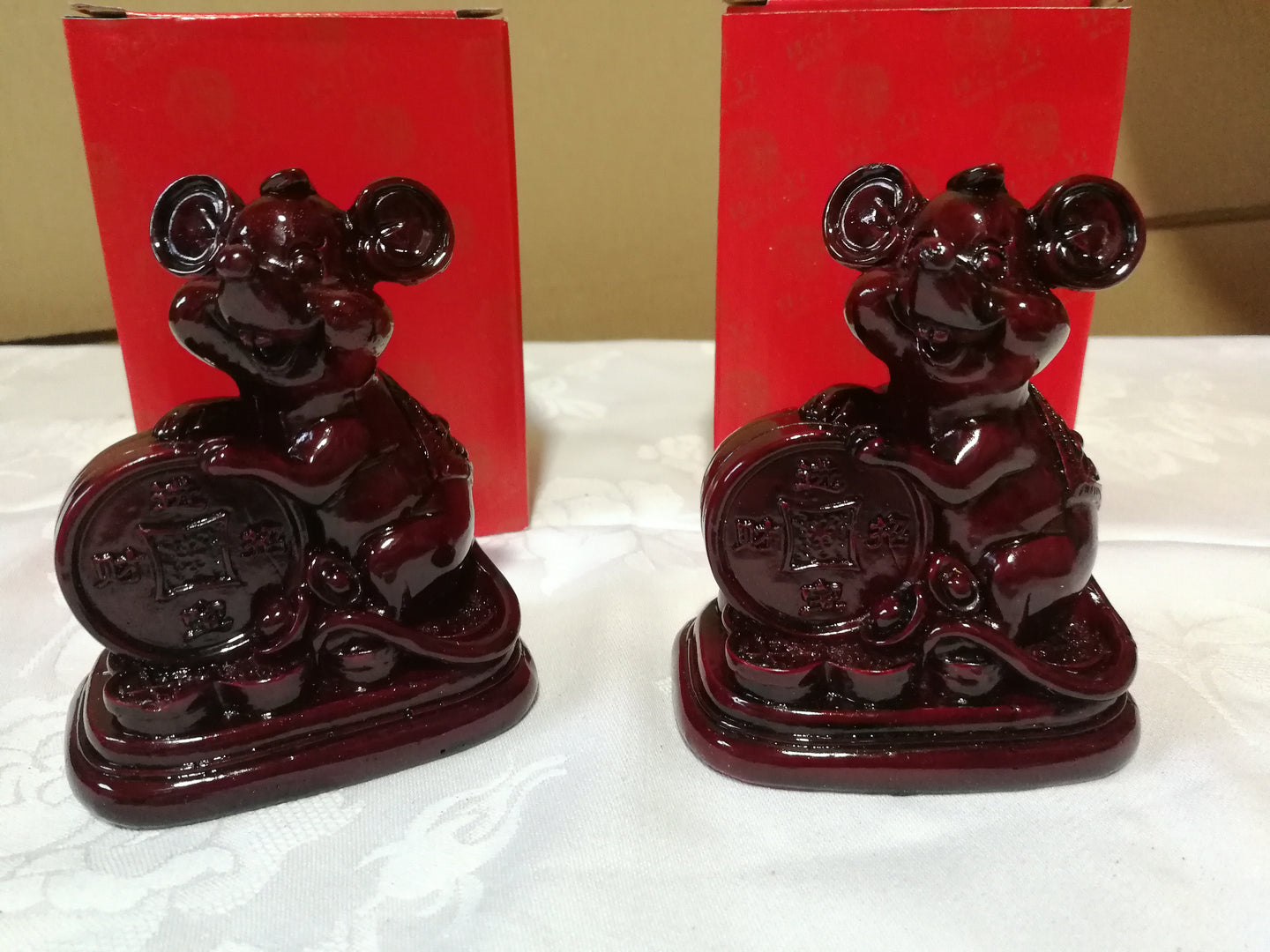 Statue de rat en résine (7,50 x 9,50 cm)