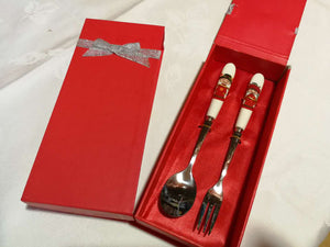 Ensemble de cuillère et fourchette traditionnel 15,50 cm