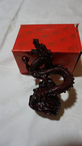 Statue dragon en résine 11 cm