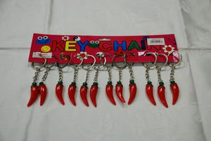 Porte-clés en forme de piment rouge
