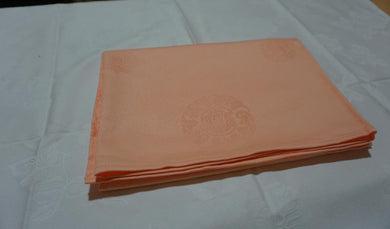 Nappe couleur saumon (90 x 90 cm)