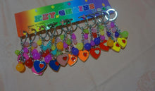 Porte-clés plastique en forme de coeur