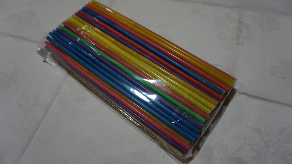 Paille en plastique 0,60 cm