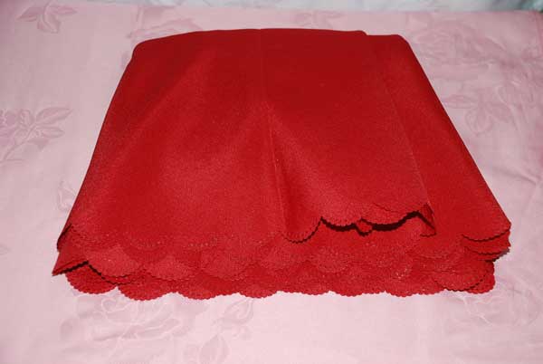 Nappe de table rouge