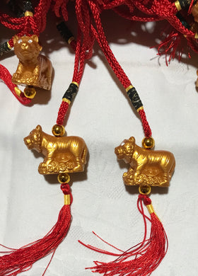 Accrochage de tigre en résine (2,80 x 3,50 cm)