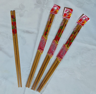 Baguettes en bambou - Fleur de rose 24,00 cm