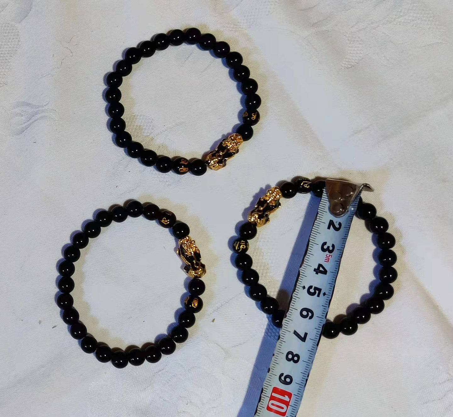 Bracelet de perles noires