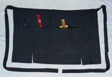 Tablier noir avec 3 poches (60,00 x 40,00 cm)