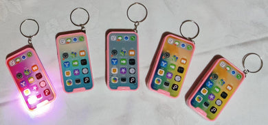 Porte-clés téléphone en plastique (3,50 x 6,30 cm)