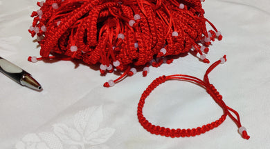Bracelet en ficelle tricoté réglable