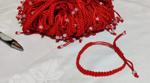 Bracelet en ficelle tricoté réglable