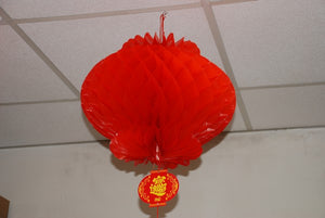 Lanterne rouge en plastique