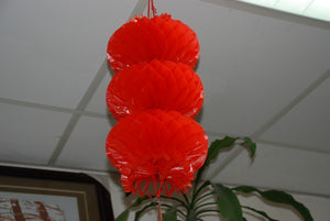 Lanterne rouge en plastique