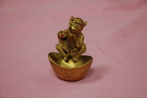 Statue de singe doré 9,50 cm
